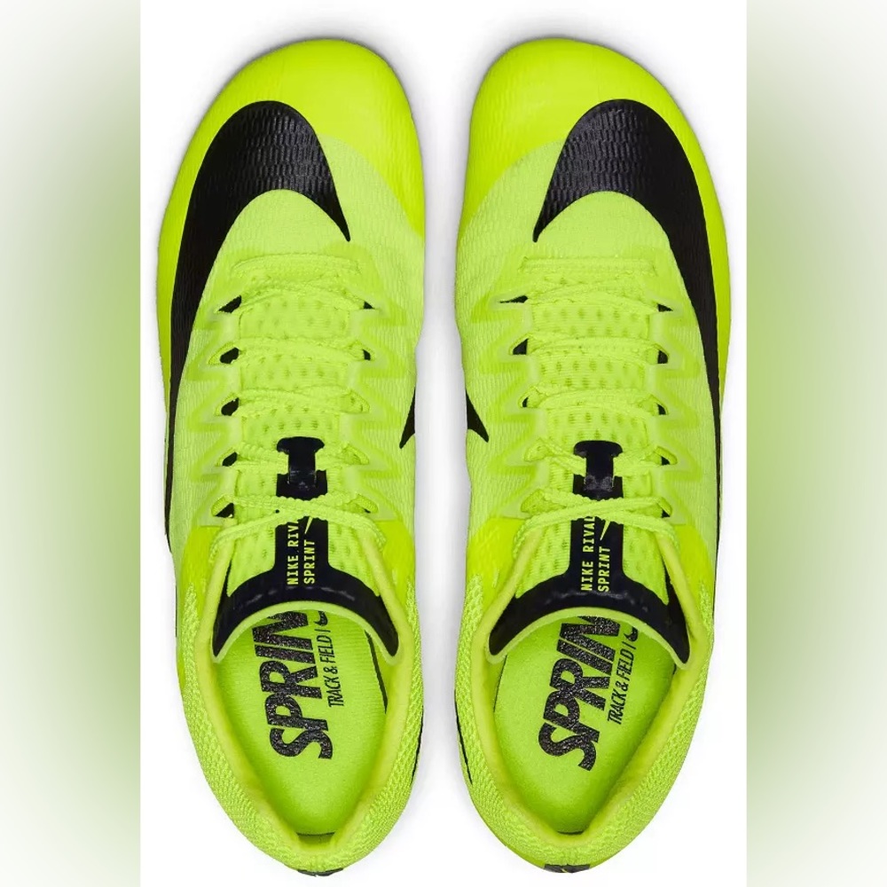 Nike Neon Yellow & Black Men's Athletic Track Shoes
